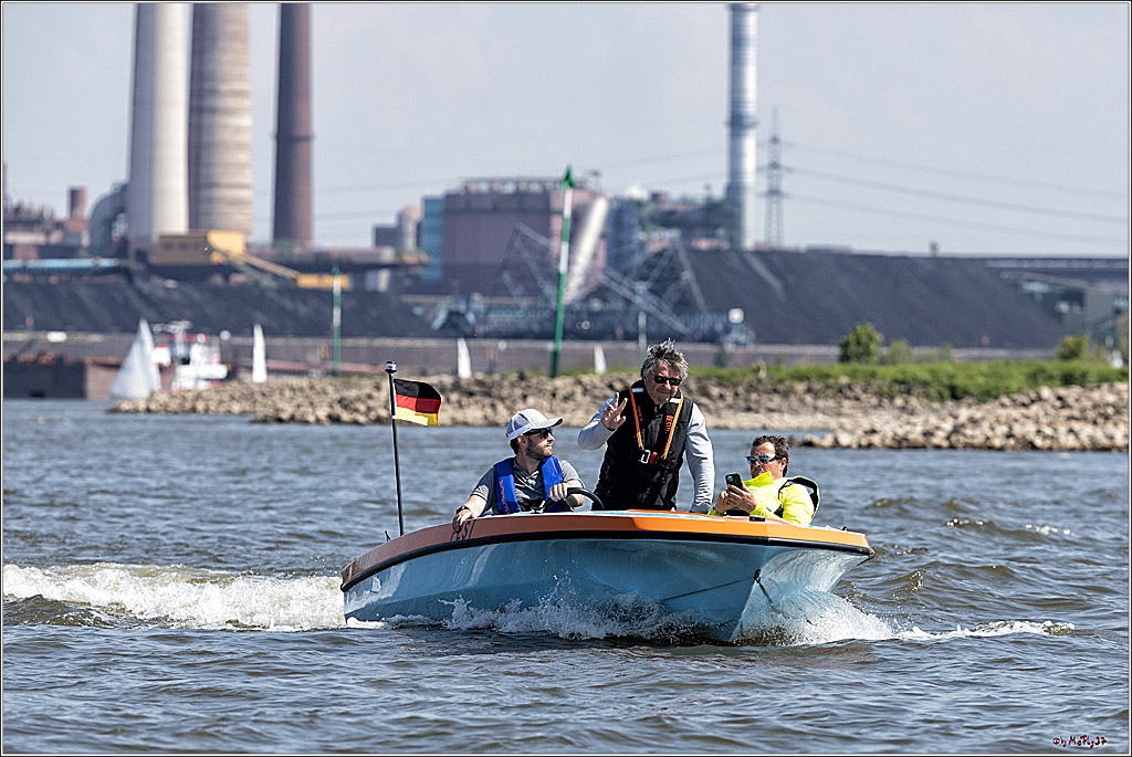 100 Jahre Rheinwoche 2022 - 4. Wettfahrt Duisburg - Wesel, 04.06.2022,